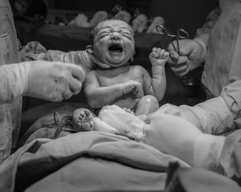 giving birth